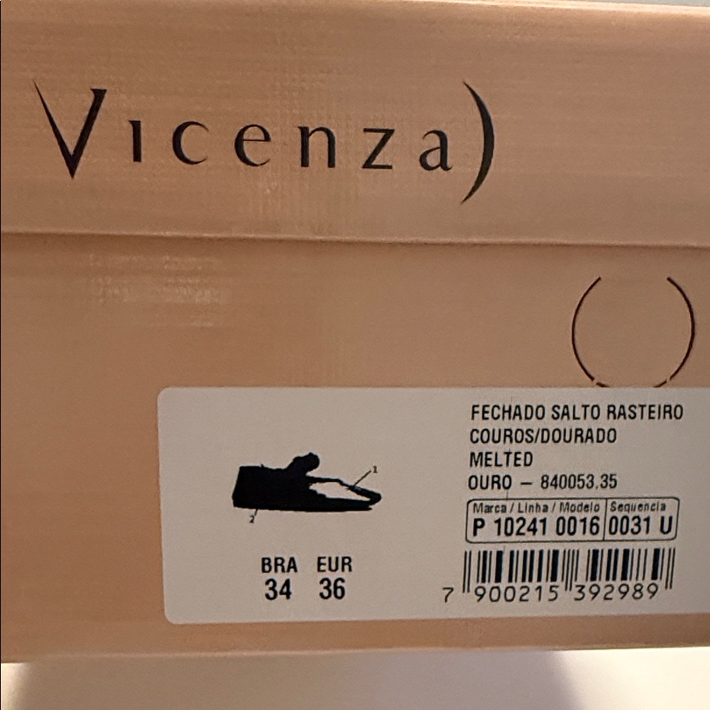 Vicenza ( Anthropologie ) Bow Mary Jane Flats -Gold - Picture 7 of 8